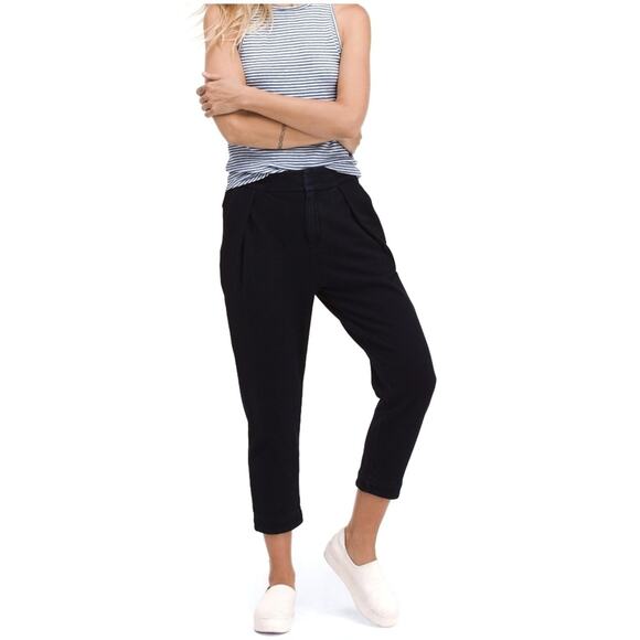 AG ADRIANO GOLDSCHMIED Rhom pleated comfy cropped pants in indigo Size 28 NEW - Picture 2 of 8